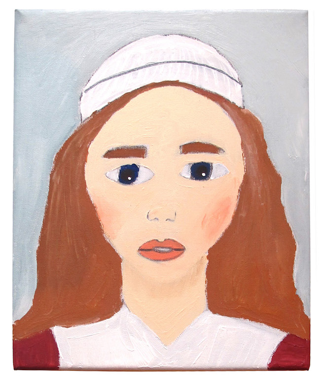 Rachel Emily Taylor - Foundling Girl, 2016, acrylic on canvas, 25 × 20 cm.