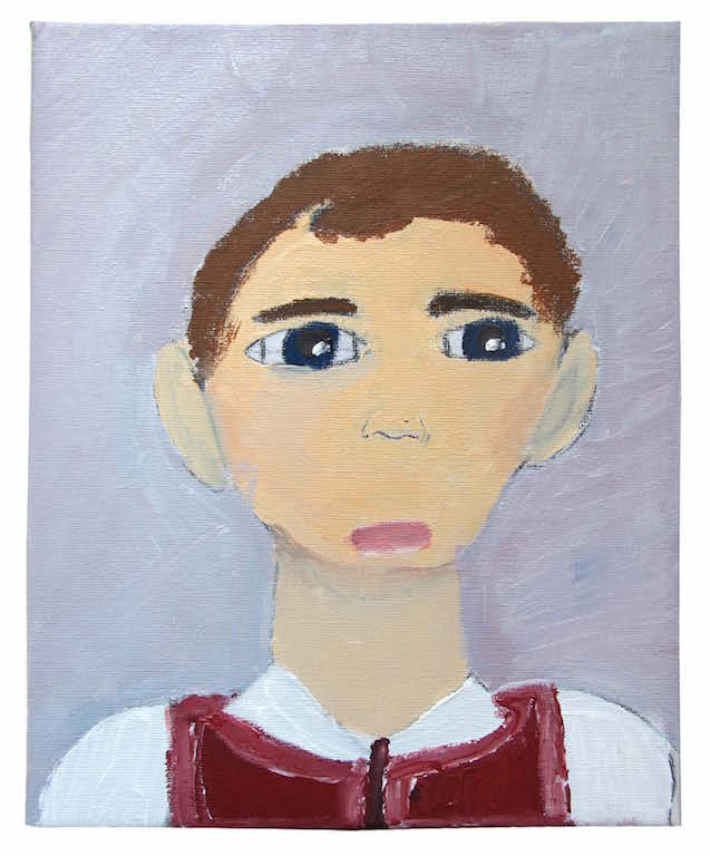 Rachel Emily Taylor - Foundling Boy, 2016, acrylic on canvas, 25 × 20 cm.